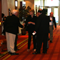 In the lobby as the reception gets underway.