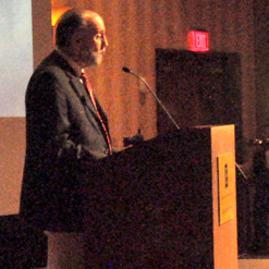 Ray Stevens introducing his friend, Ralph Emery, who is waiting in the wings.