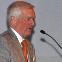 John Ward making his acceptance speech.